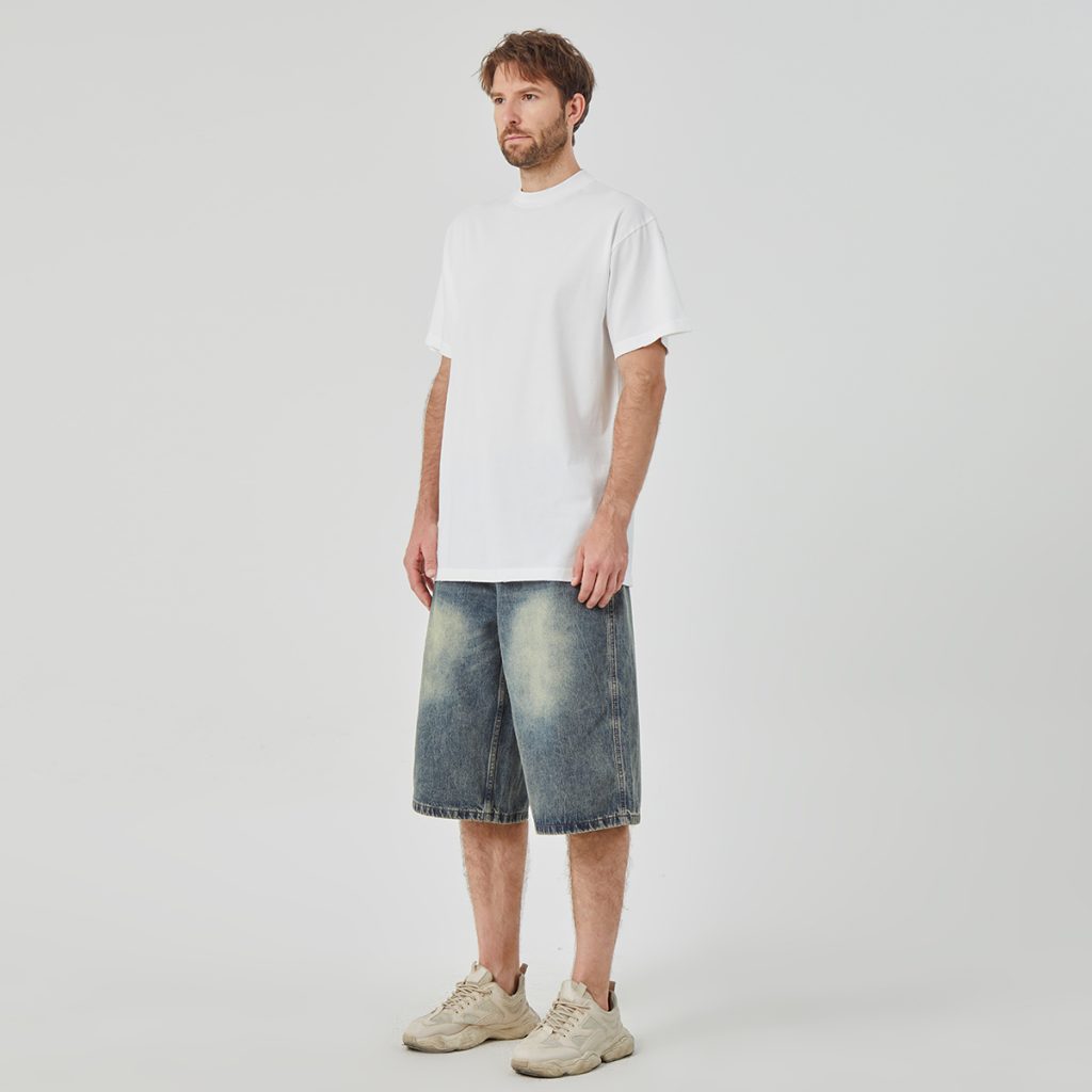 Men's Oversized White Cotton T-shirt