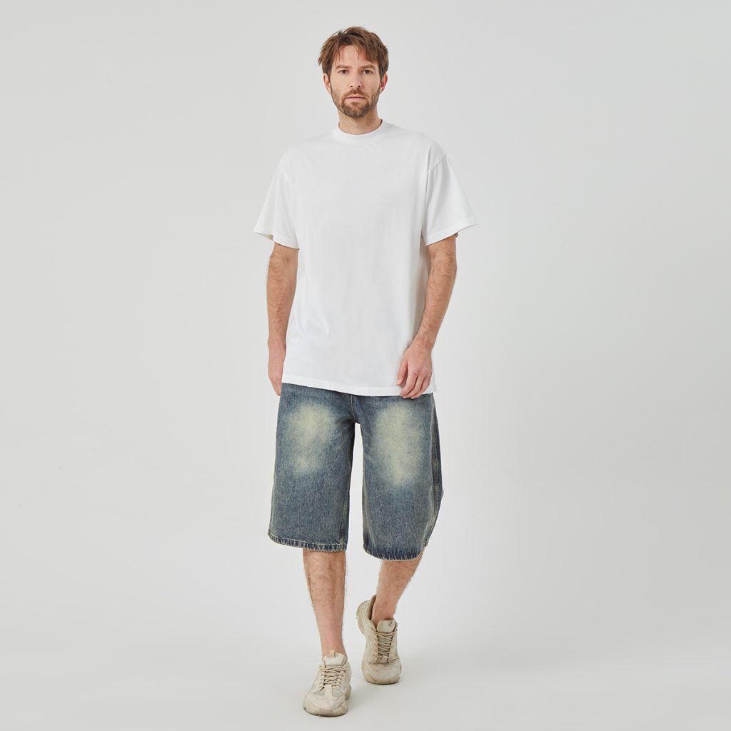 Men's Oversized White Cotton T-shirt