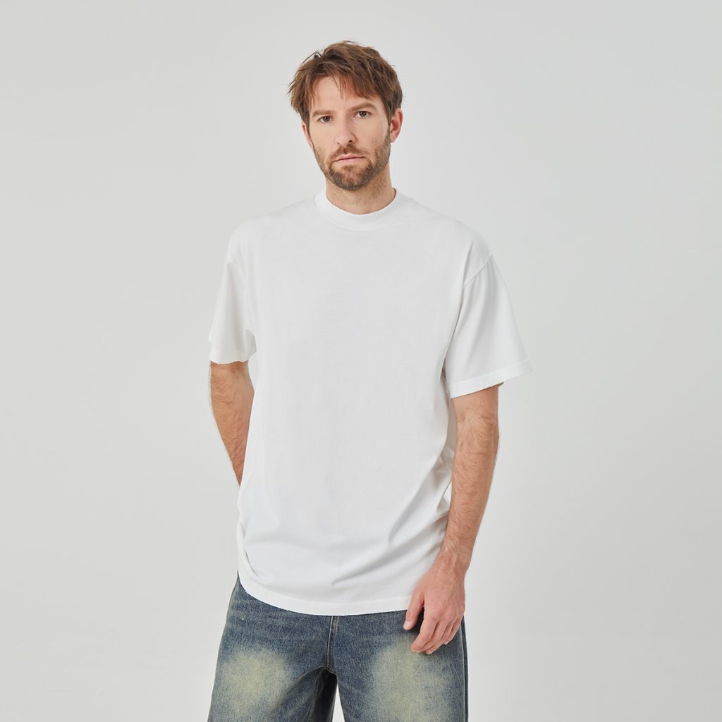 Men's Oversized White Cotton T-shirt