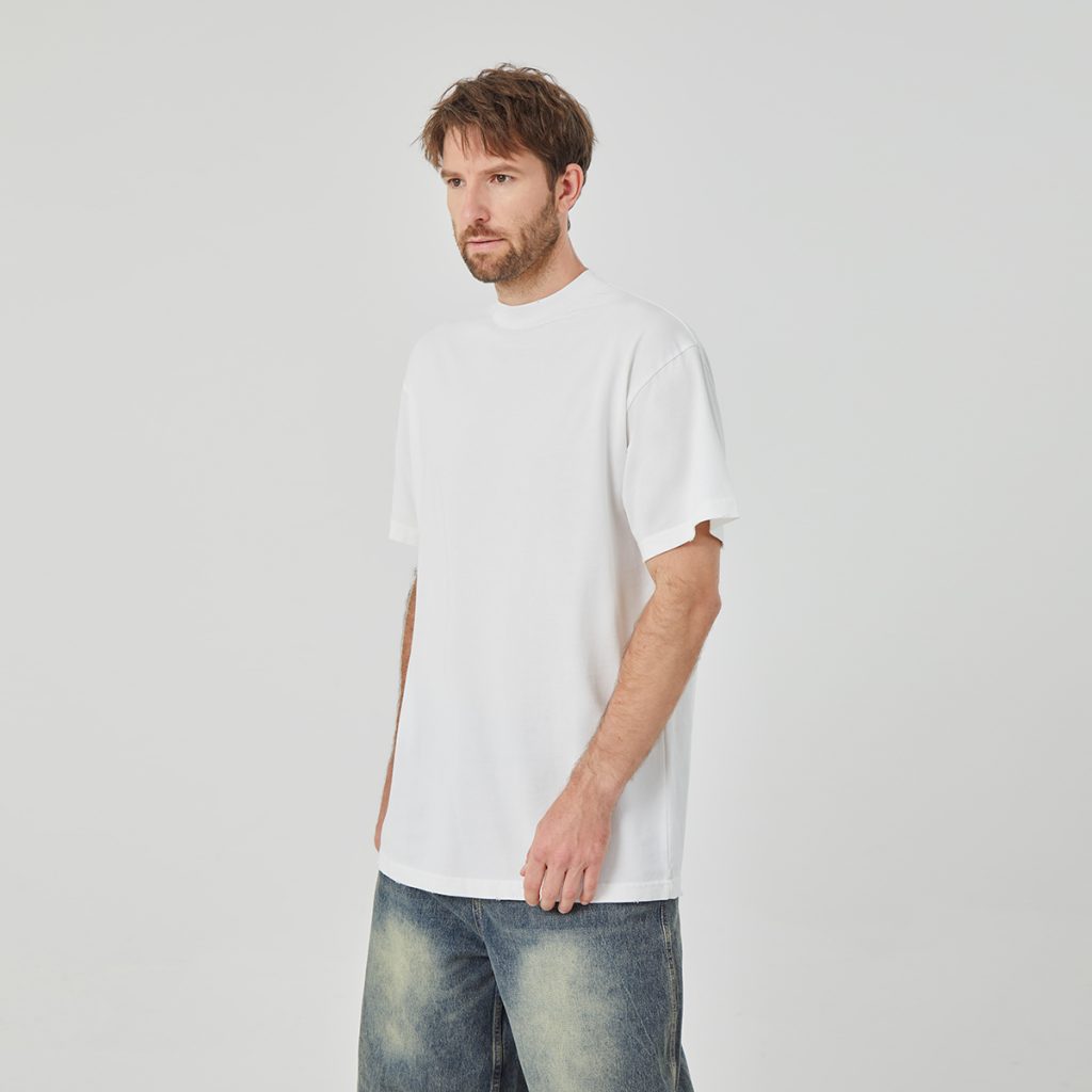 Men's Oversized White Cotton T-shirt