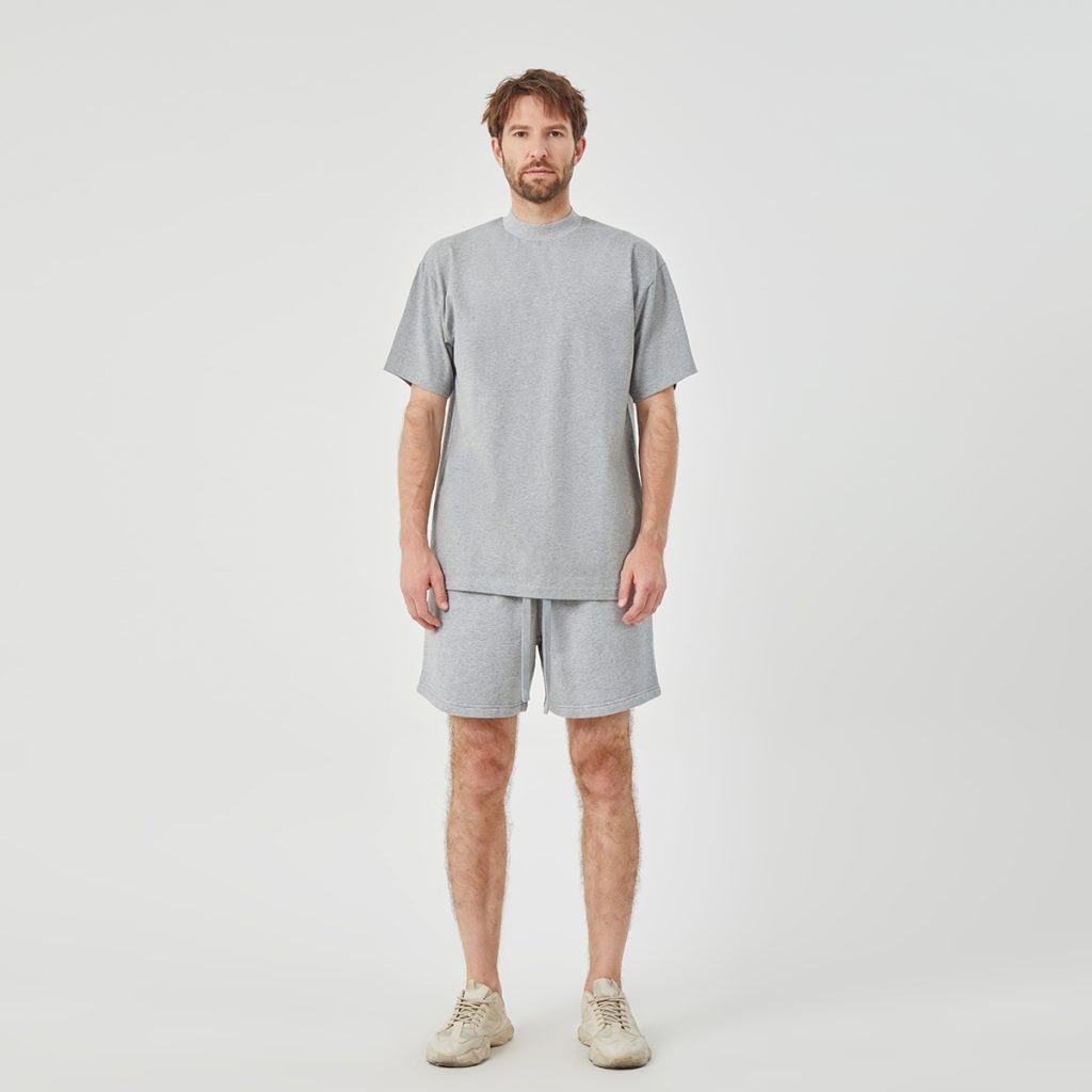Men's Oversizd Grey Cotton T-shirt