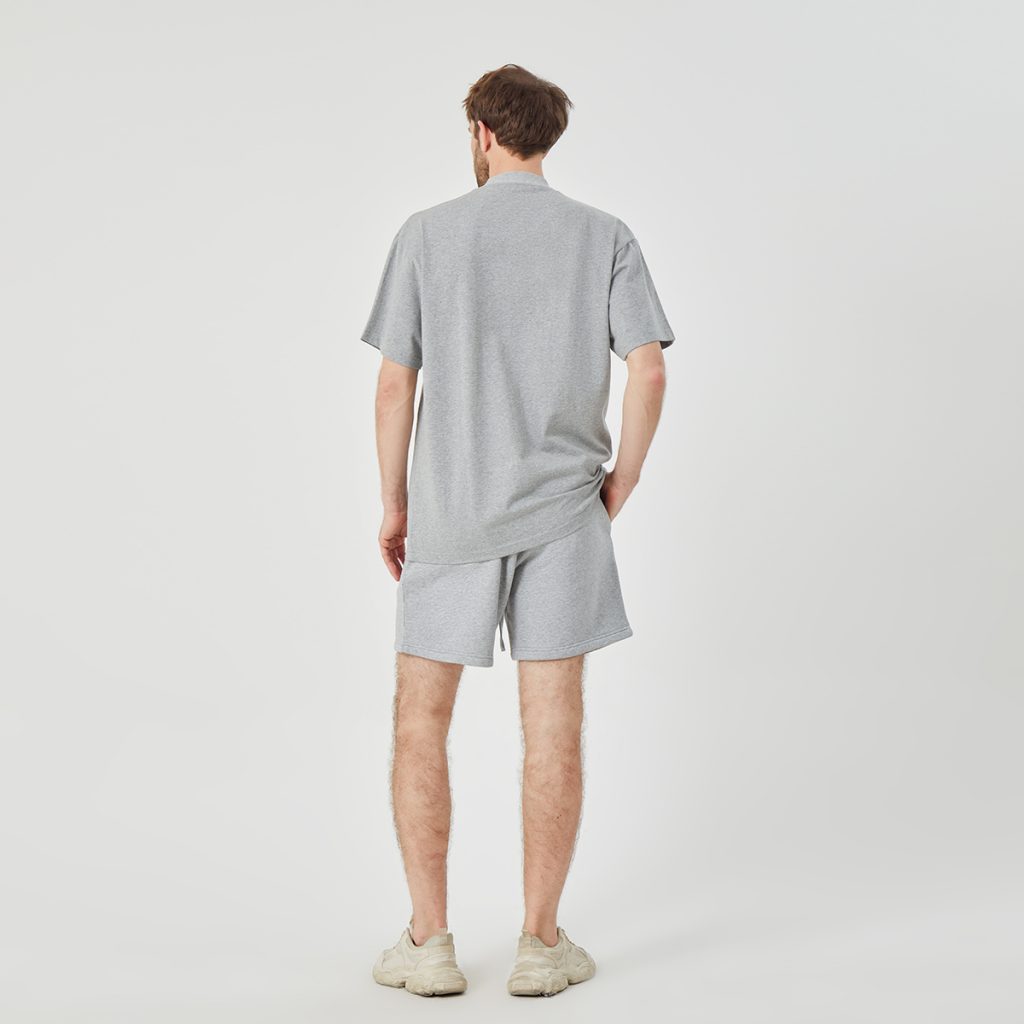 Men's Oversizd Grey Cotton T-shirt