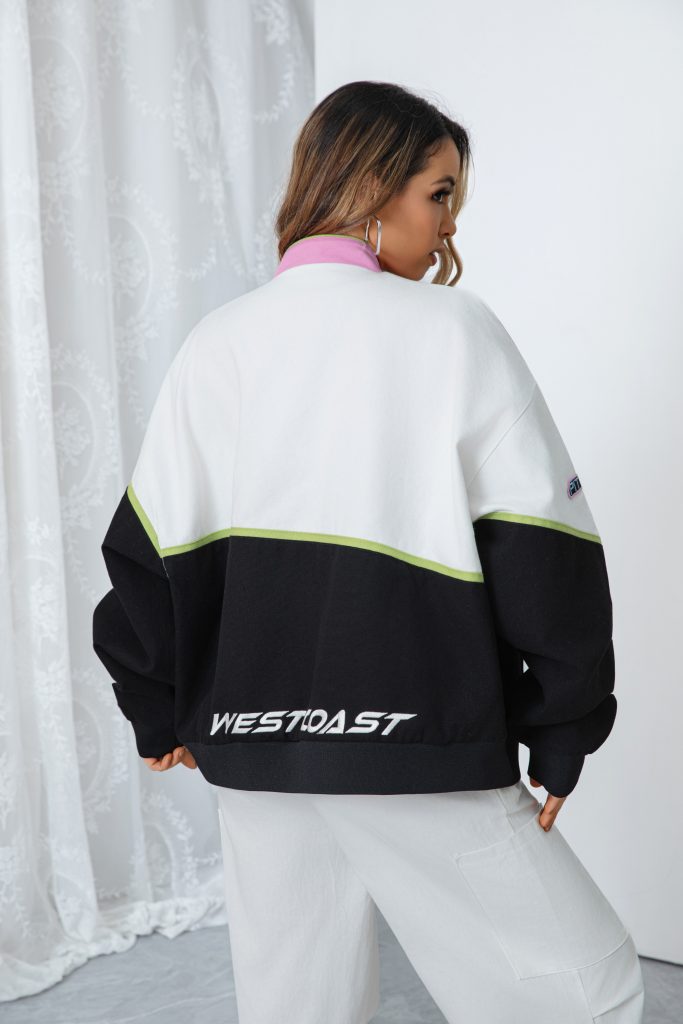 Women's Relaxed Fit Black Cargo Jacket